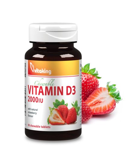 D3 vitamin 2000 rágótabletta 90 darabos